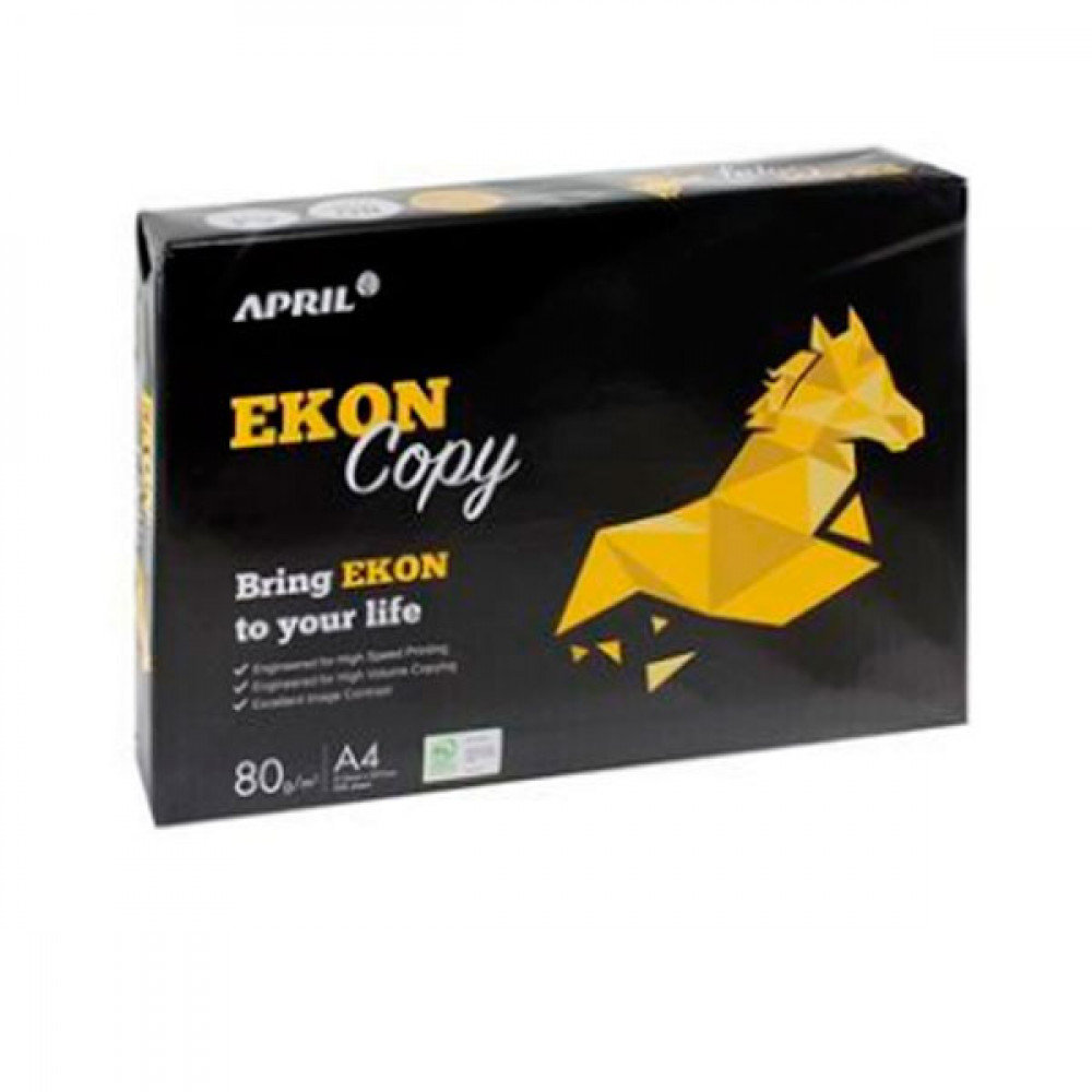 Папір офісний April EKON COPY (EU) A4 80 г/м², СIE 150%, Клас С